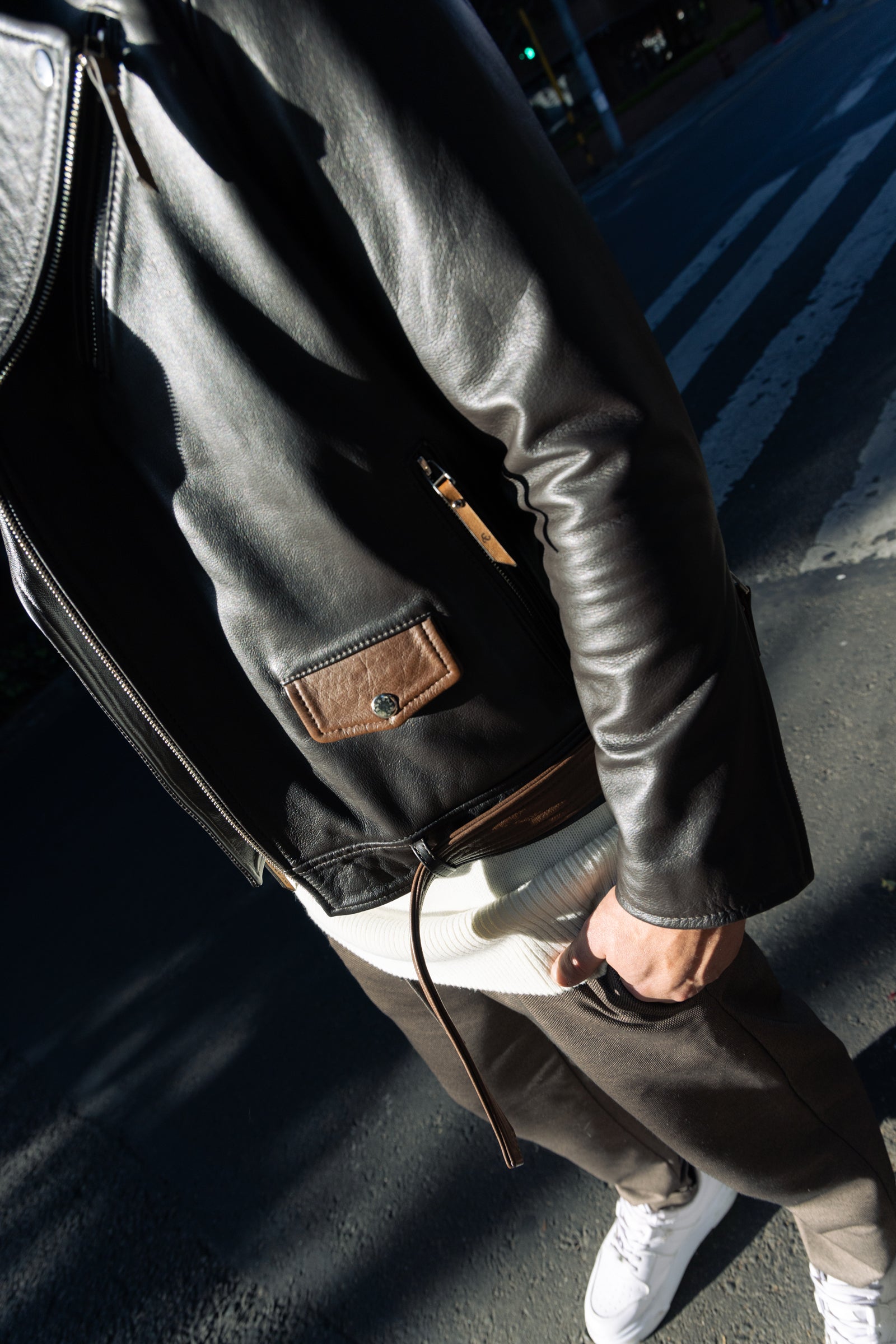 BIKER JACKET DETAIL POCKET