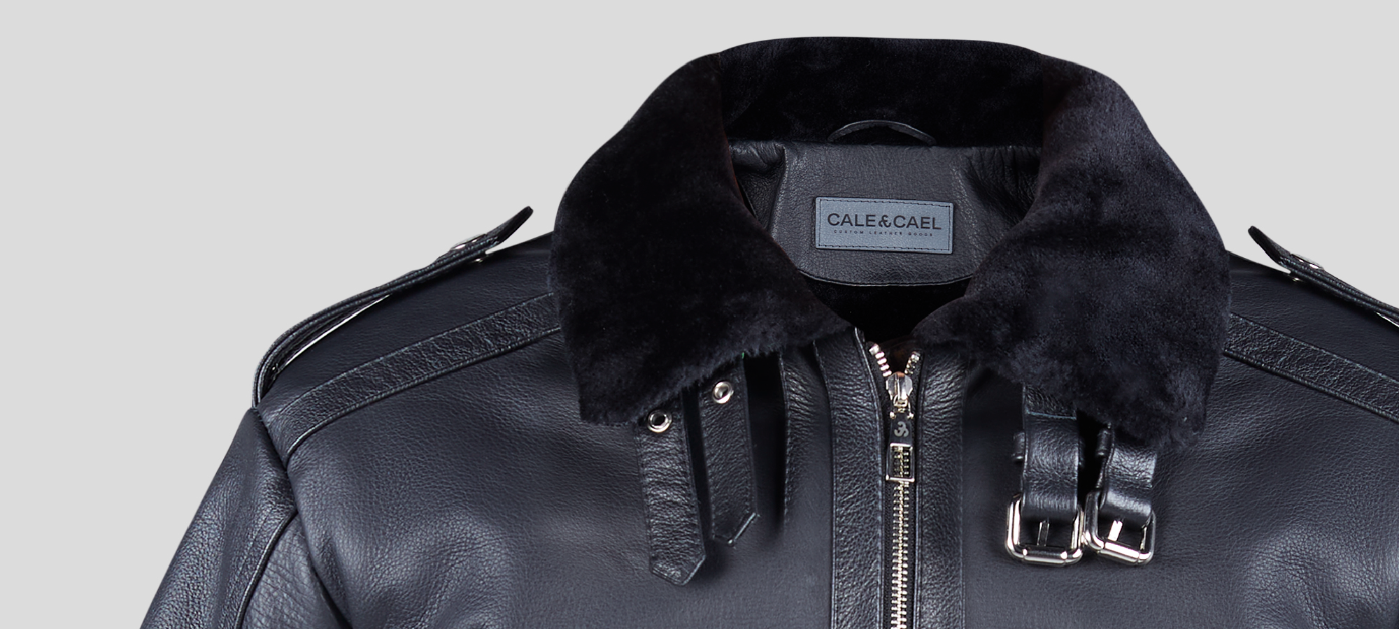 BOMBER JACKET SHEARLING FRONT DETAIL
