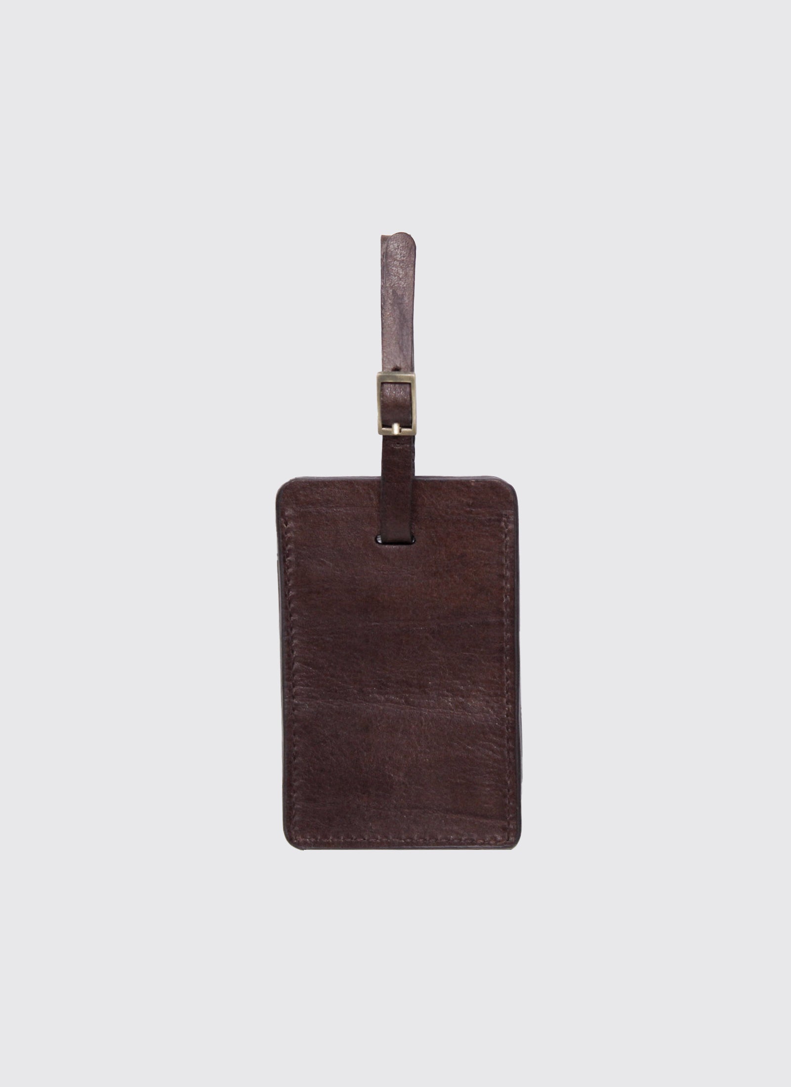 BROWN LUGGAE TAG BACK