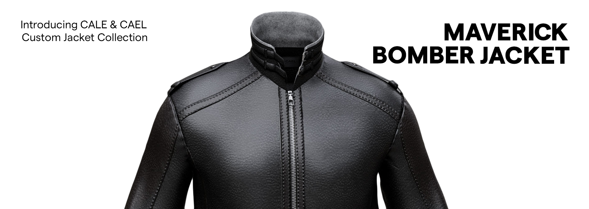 MAVERICK BOMBER JACKET BANNER WHITE