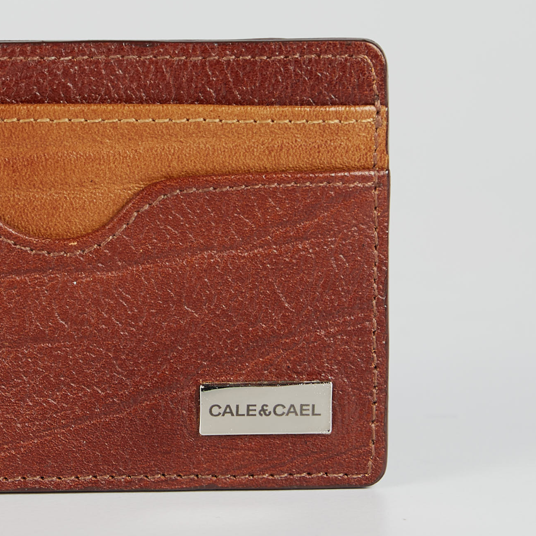 WINNFIELD WALLET COGNAC WALNUT DETAIL