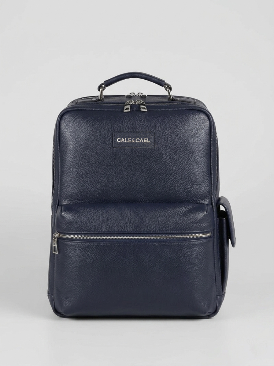 blue leather backpack mens Huckleberry Backpack – Custom Leather Backpack for Men